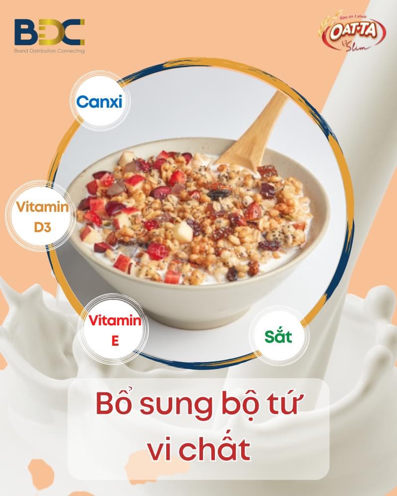 Ngũ cốc giảm cân Oatta Slim (2 gói 600g)